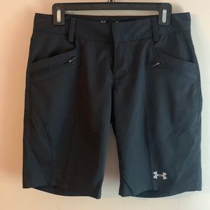 Under Armour semi-fitted heat heat shorts. Size 6